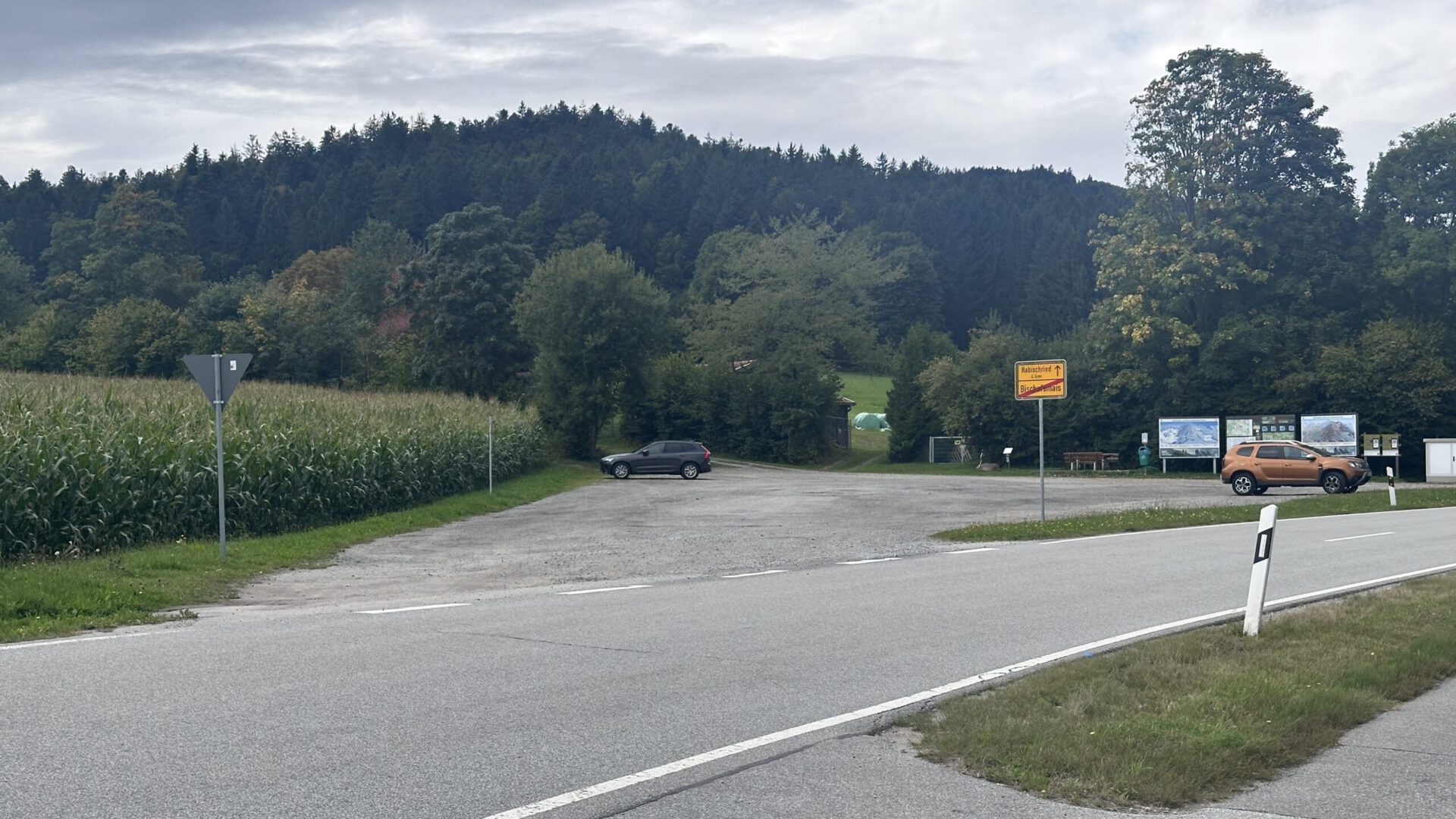 Einfahrt Parkplatz Teufelstisch