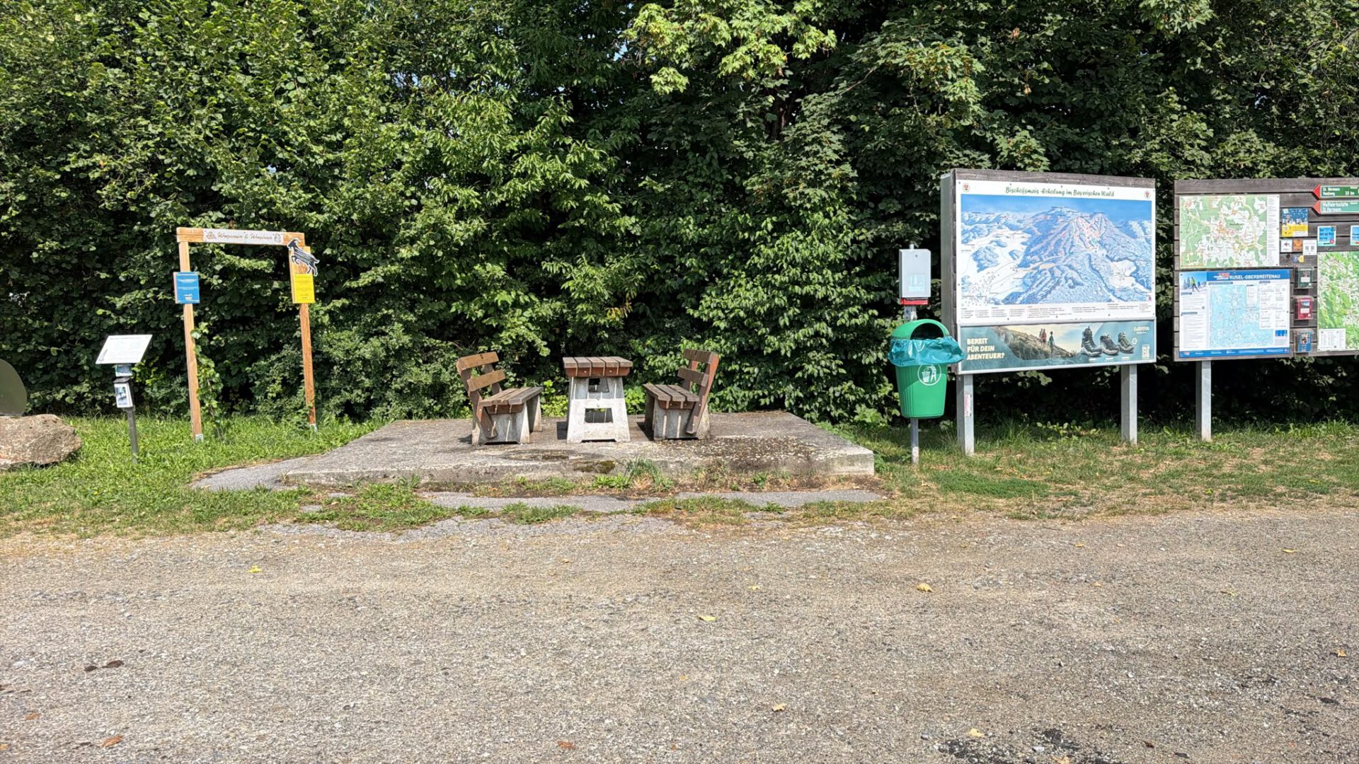Ankunft bei Wegbier Bischofsmais